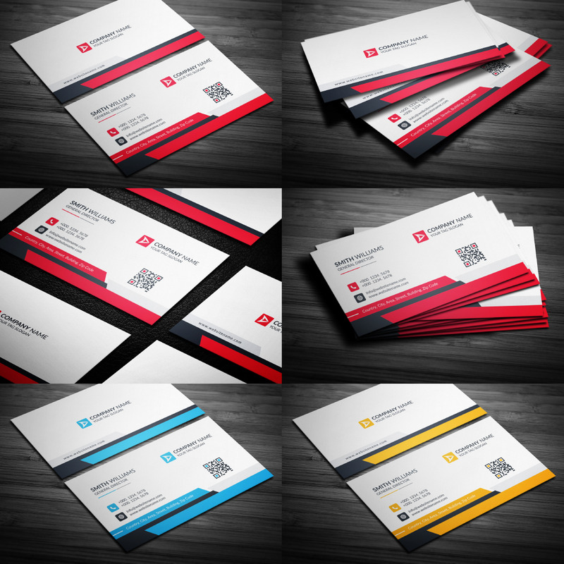 Cartes de visite professionnelles modernes - Modèle d'identité d'entreprise V.012 - Caractéristiques de l’image 1