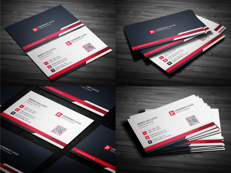 Cartes de visite professionnelles modernes - Modèle d'identité d'entreprise V.028 - Caractéristiques de l’image 1