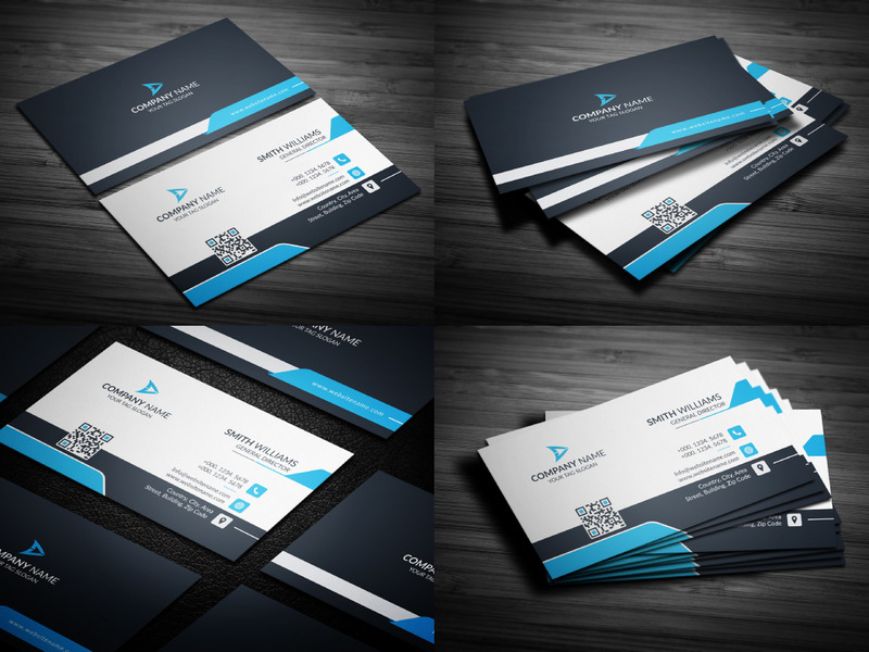 Conception de carte de visite moderne et créative - Modèle d'identité d'entreprise V.043 - Caractéristiques de l’image 1