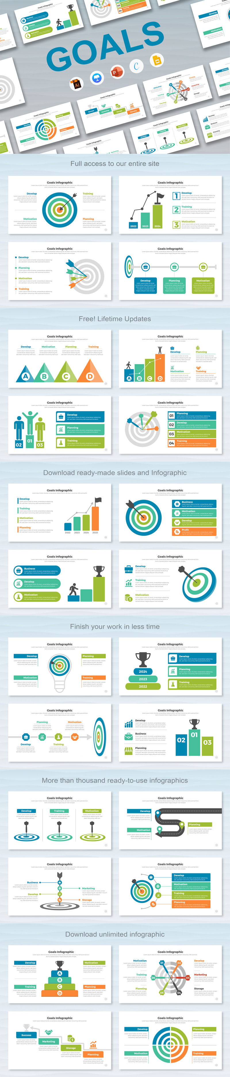 Goals Infographic Keynote Templates - Features Image 1