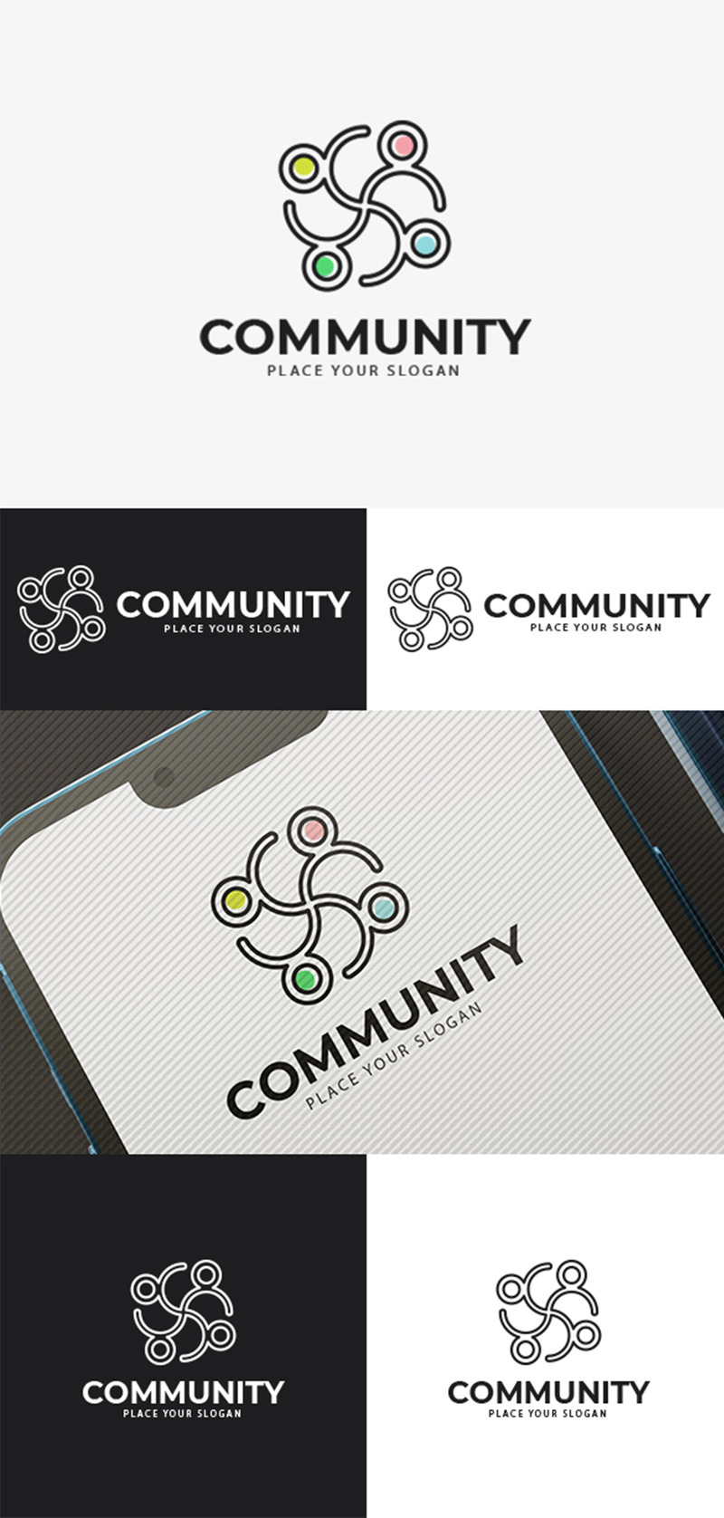 Community Logo Design Template - Features Image 1