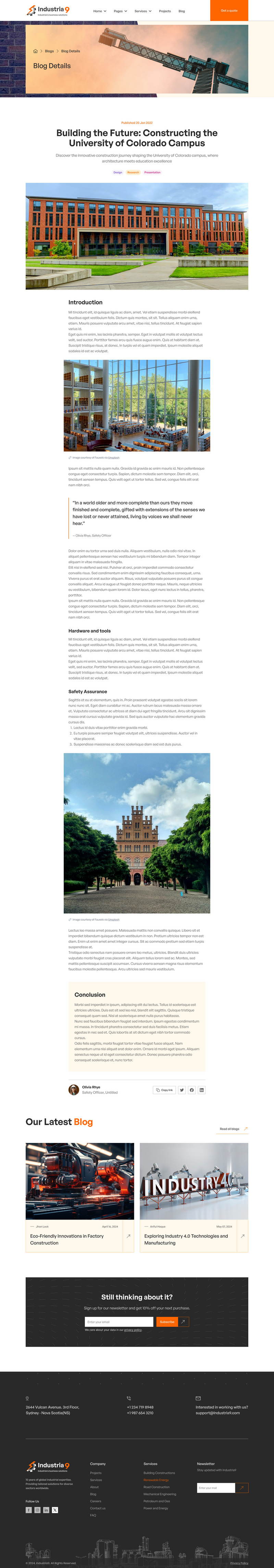 Industria9 - Figma mall för fabrik, industri och byggnadskonstruktion - Features Image 11