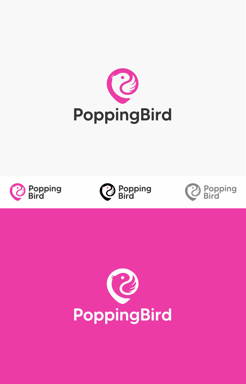 Popping Bird Logo Design Template - Features Image 1