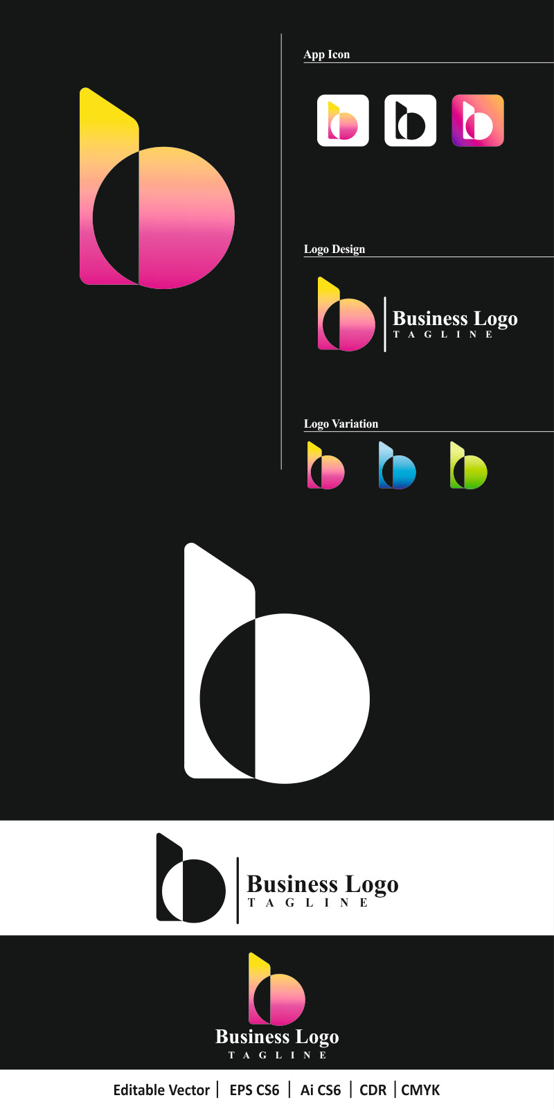 Letra B Logo B App icon B business - Features Image 1