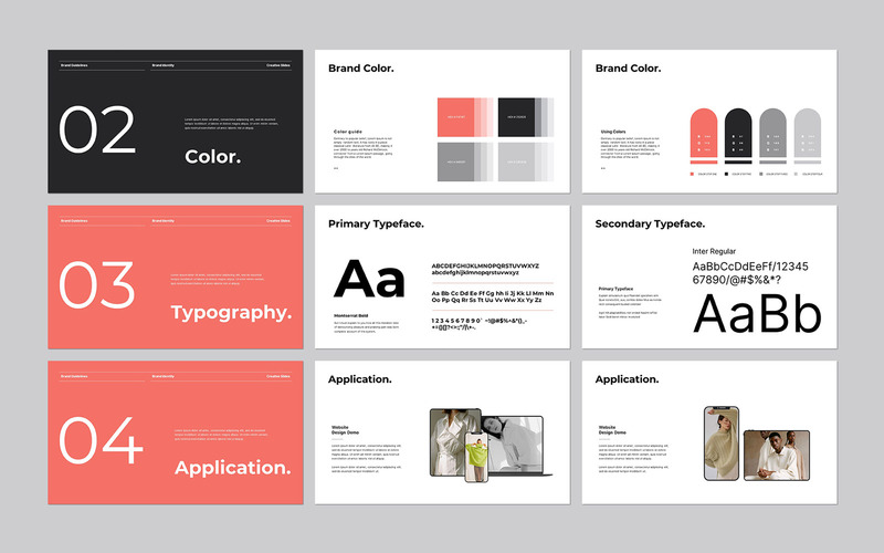 Brand Guidelines Creative Google Slides Template - Features Image 2