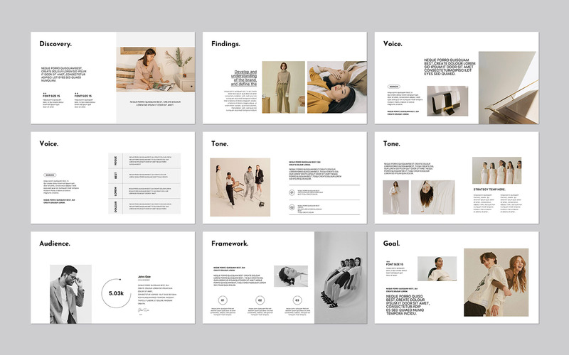 Minimalist Brand Strategy Google Slides Presentation Template - Features Image 2