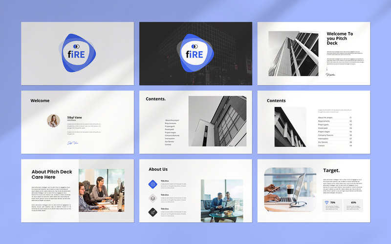 Fire Keynote Presentation Template - Features Image 1