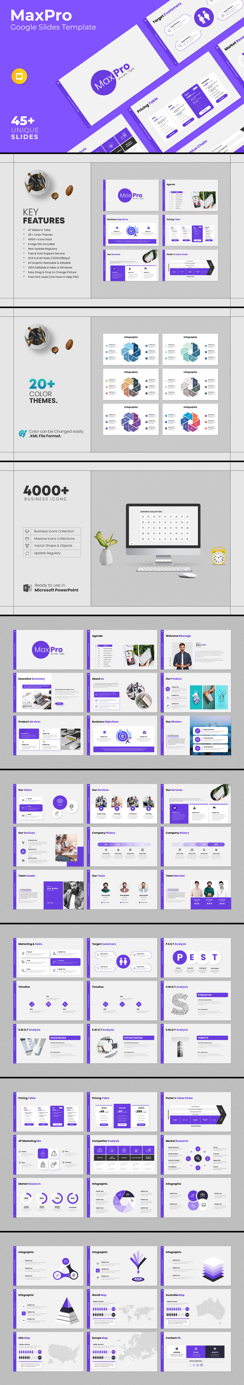 MaxPro - presentatiesjabloon voor Google Presentaties - Features Image 1
