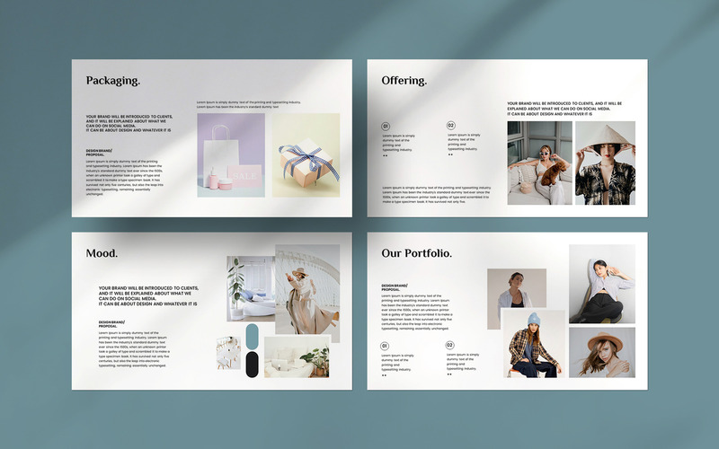Layout der Keynote-Vorlagen für Markenvorschläge - Eigenschaften Bild 3