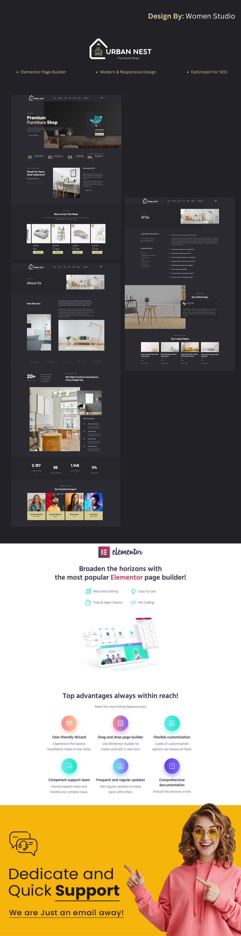 Urban Nest - Furniture Shop & Services Elementor WooCommerce Theme - Features Image 1