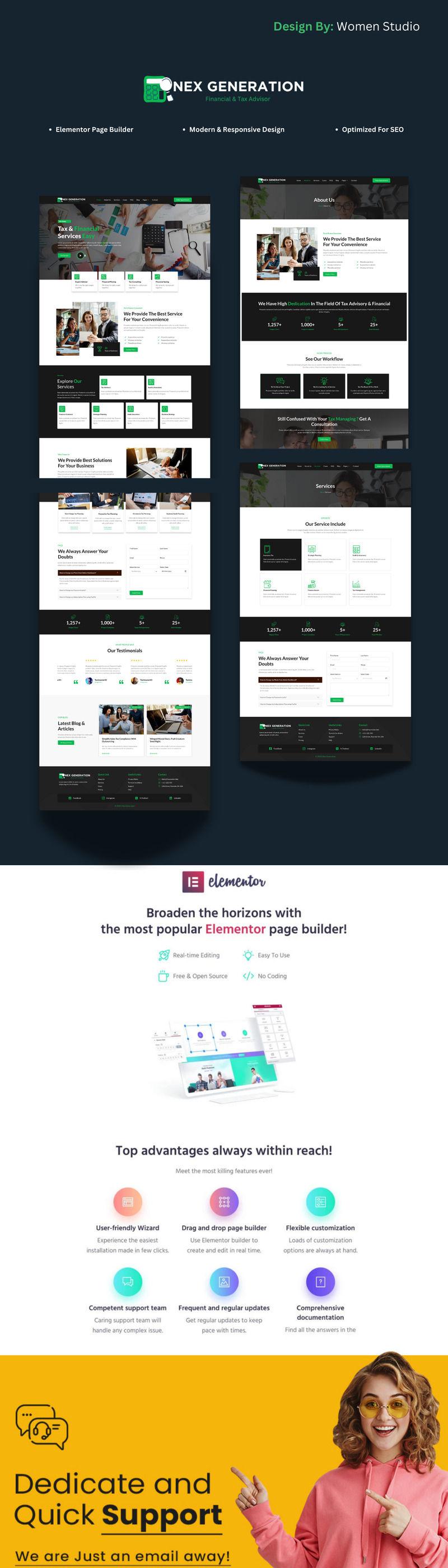 NexGen – Thème WordPress pour services fiscaux et financiers - Caractéristiques de l’image 1