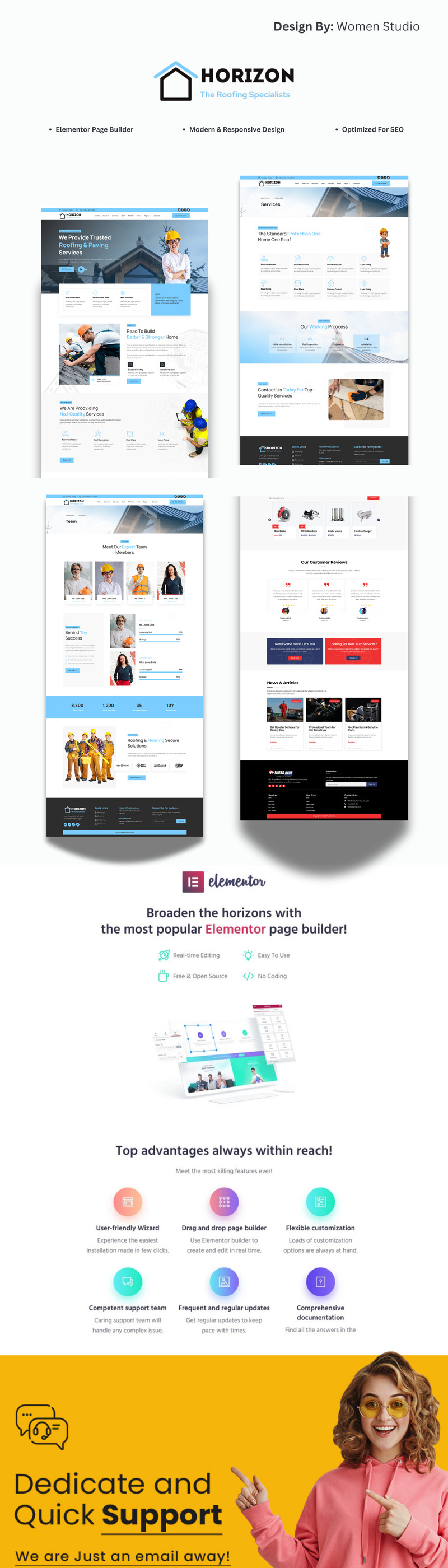 Horizon - Roofing, Paving, & Flooring WordPress Theme - Features Image 1