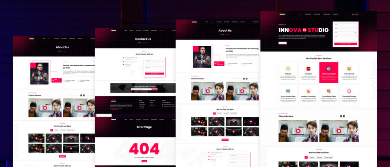 Studiobokningswebbplats Ui-mall - Features Image 1