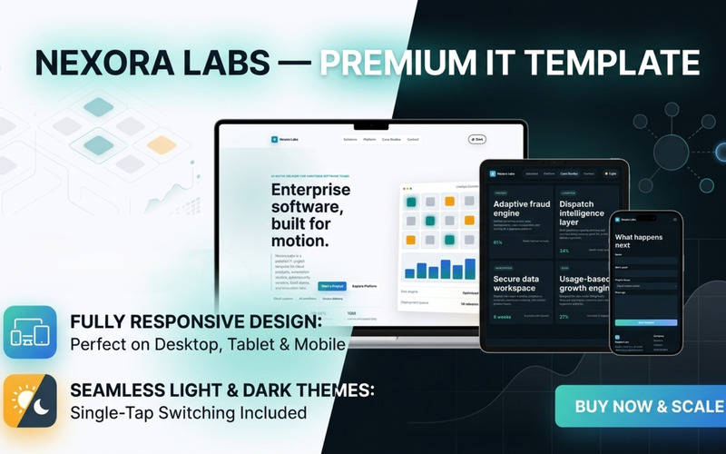 Nexora Labs — Premium Enterprise IT | SaaS Multipage HTML Template - Features Image 1