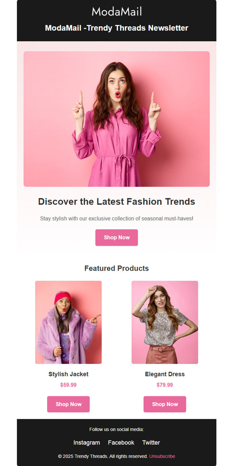 ModaMail – Elegant & Responsive Fashion Email Newsletter Template - Features Image 1