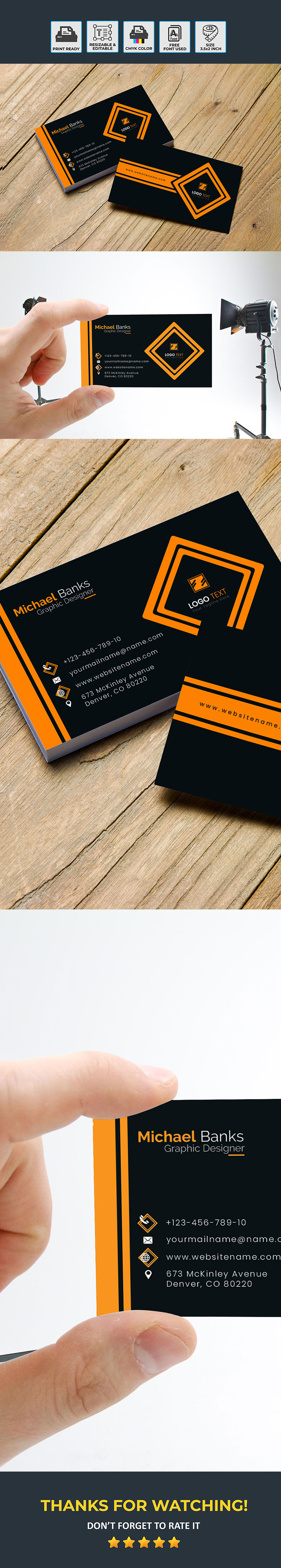 Creative Business Card Templates - Crafted for Success Our Premium - Features Image 1