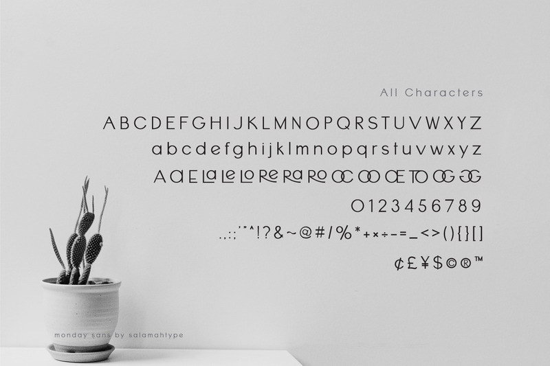 Monday Sans - Schoon en elegant lettertype - Features Image 4