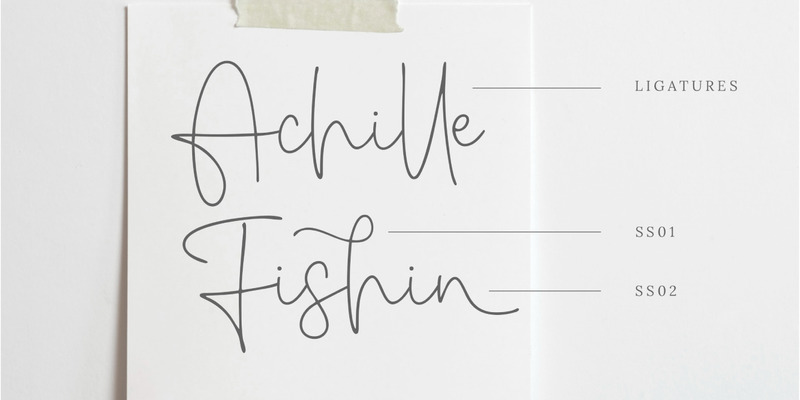 Amichan - bela fonte de script - Features Image 1