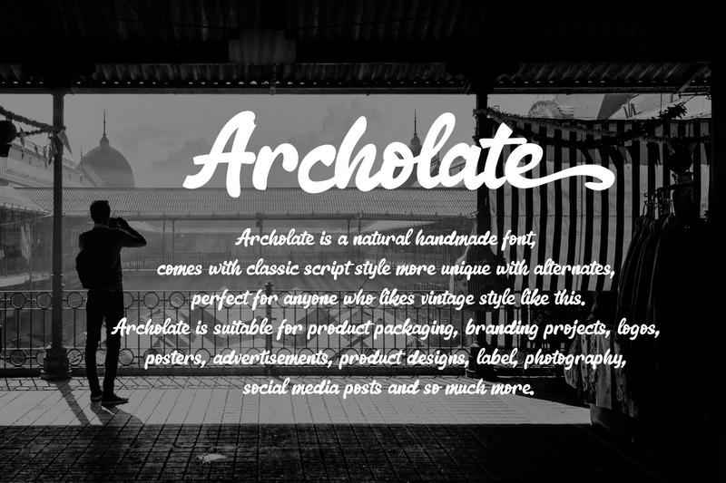 Archolate - Bold Script font - Features Image 2