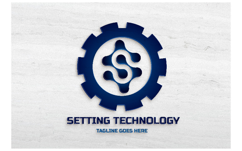 Setting Technology logo Design Template - TemplateMonster