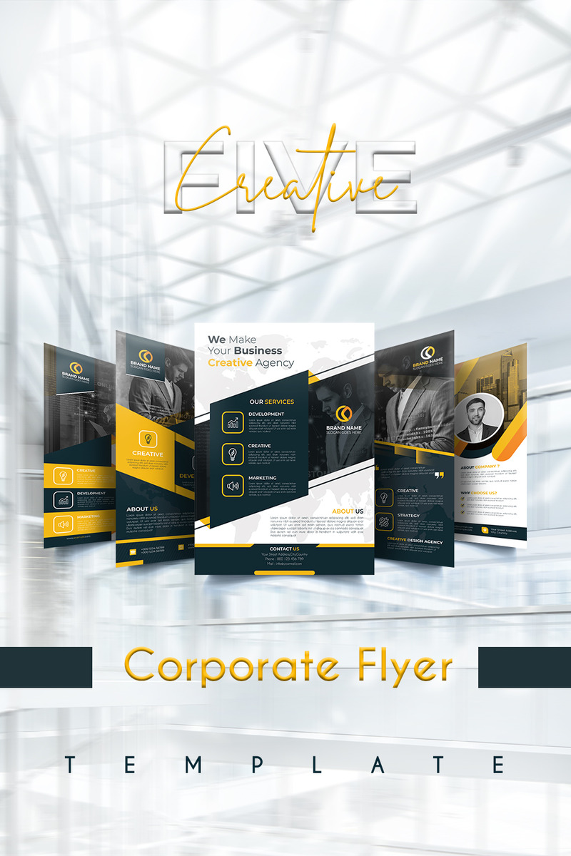 Modèle de flyer professionnel et créatif. - Caractéristiques de l’image 1