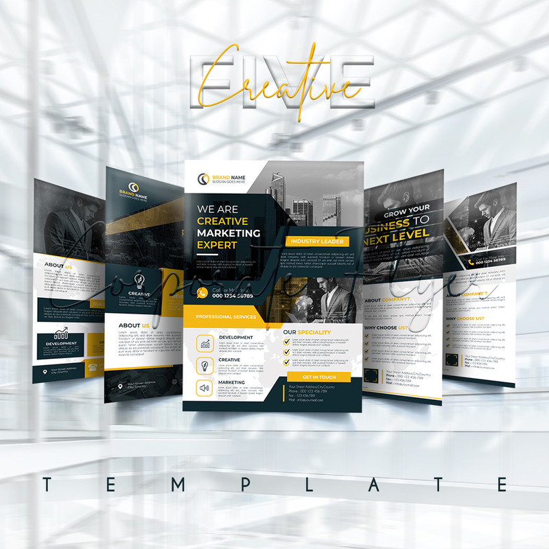 Creative Corporate Business Agency Flyer Template. - Features Image 1