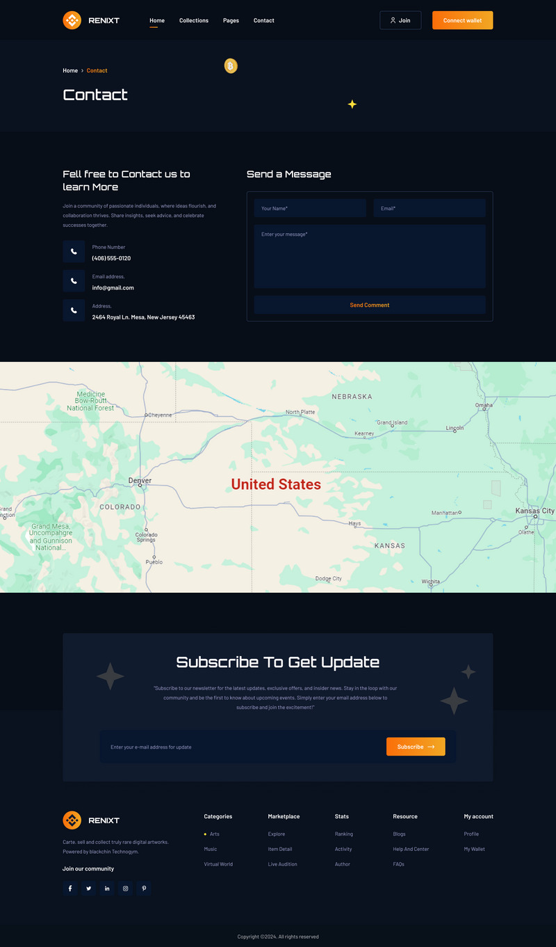 RENIXT NFT marketplace website figma template - Features Image 19