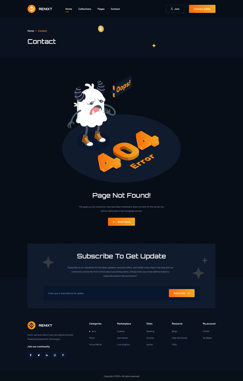 RENIXT NFT marketplace website figma template - Features Image 20