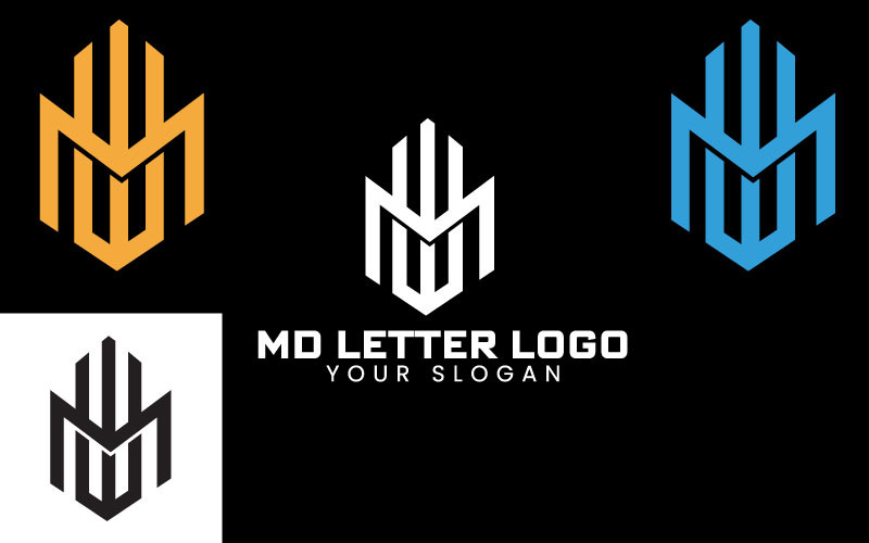 WM Monogram dopis Brand Identity Logo šablona - Features Image 16