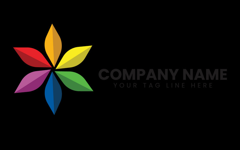 Stella della diaspora a sei punte nei colori dell'arcobaleno Design Brand Identity - Caratteristiche Immagine 4