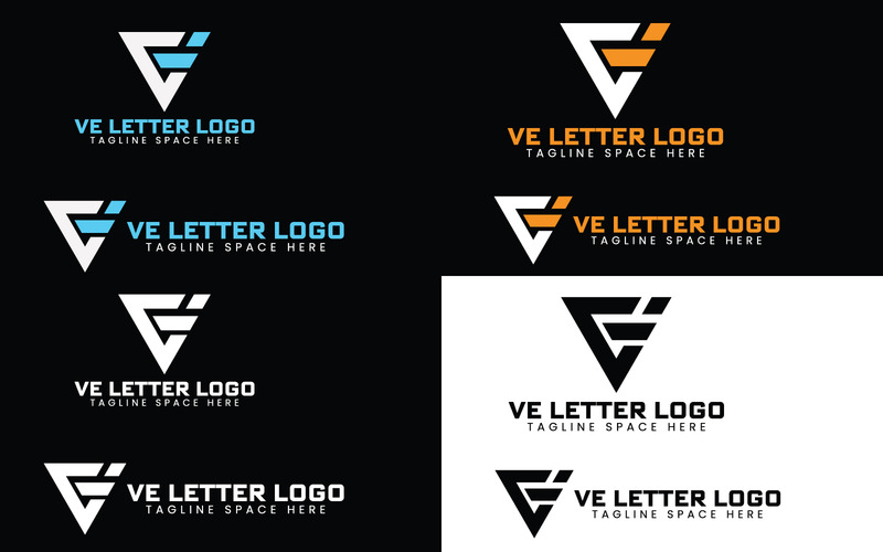 Шаблон логотипа VE Letter-Фирменный стиль - Features Image 2