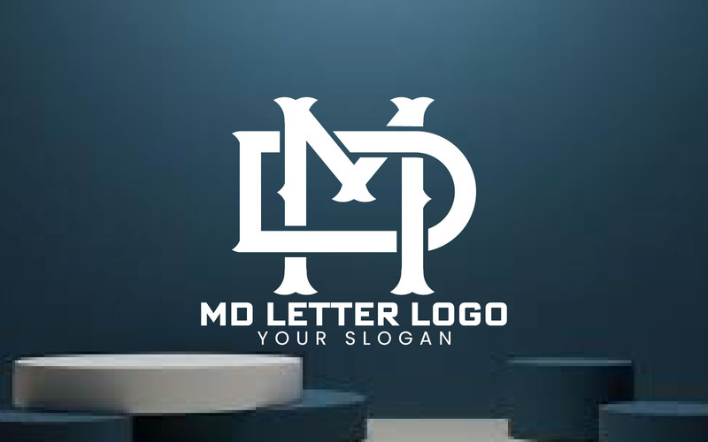 Modèle de logo d'identité de marque de lettre MD - Caractéristiques de l’image 2