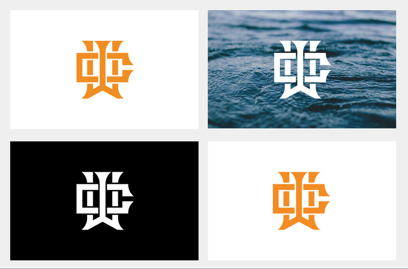 WC Monogram dopis Brand Identity Logo šablona - Features Image 1