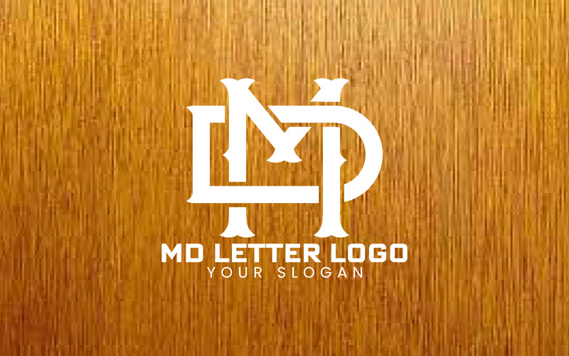 Modèle de logo d'identité de marque de lettre MD - Caractéristiques de l’image 1