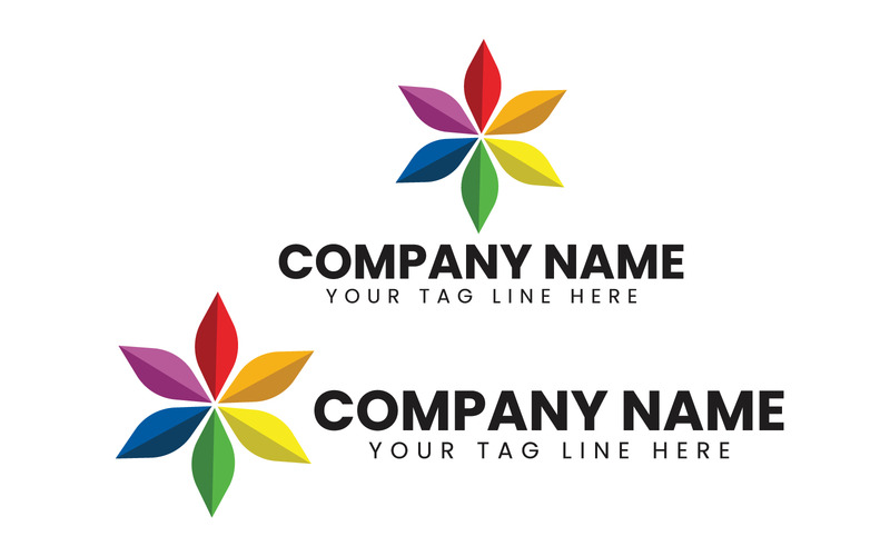 Stella della diaspora a sei punte nei colori dell'arcobaleno Design Brand Identity - Caratteristiche Immagine 1