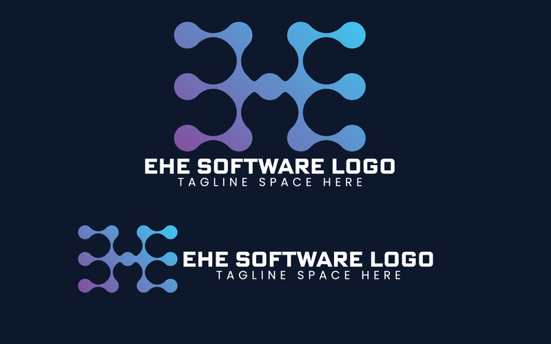 Logo du logiciel EHE Modèle de logo de marque - Caractéristiques de l’image 1