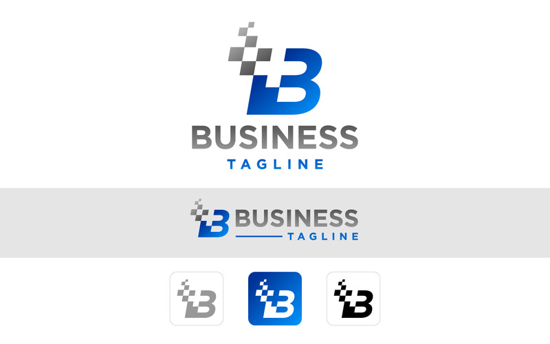 B Pixel – 现代数字商业标志模板 - Features Image 1