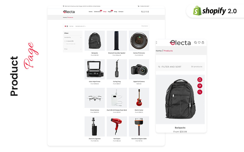 Electa – тема Shopify для магазинів електронних гаджетів - Features Image 6