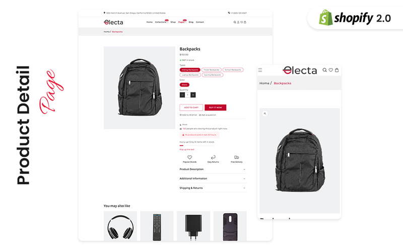 Electa – тема Shopify для магазинів електронних гаджетів - Features Image 7