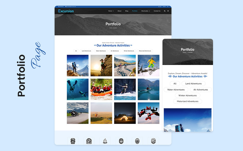 短途旅行和旅行网站模板 - Features Image 5