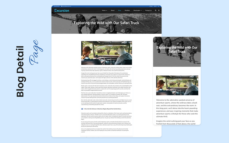 短途旅行和旅行网站模板 - Features Image 4