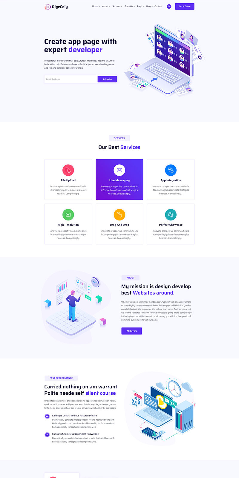 Digecoly Yazılımı PSD Şablonu - Features Image 1