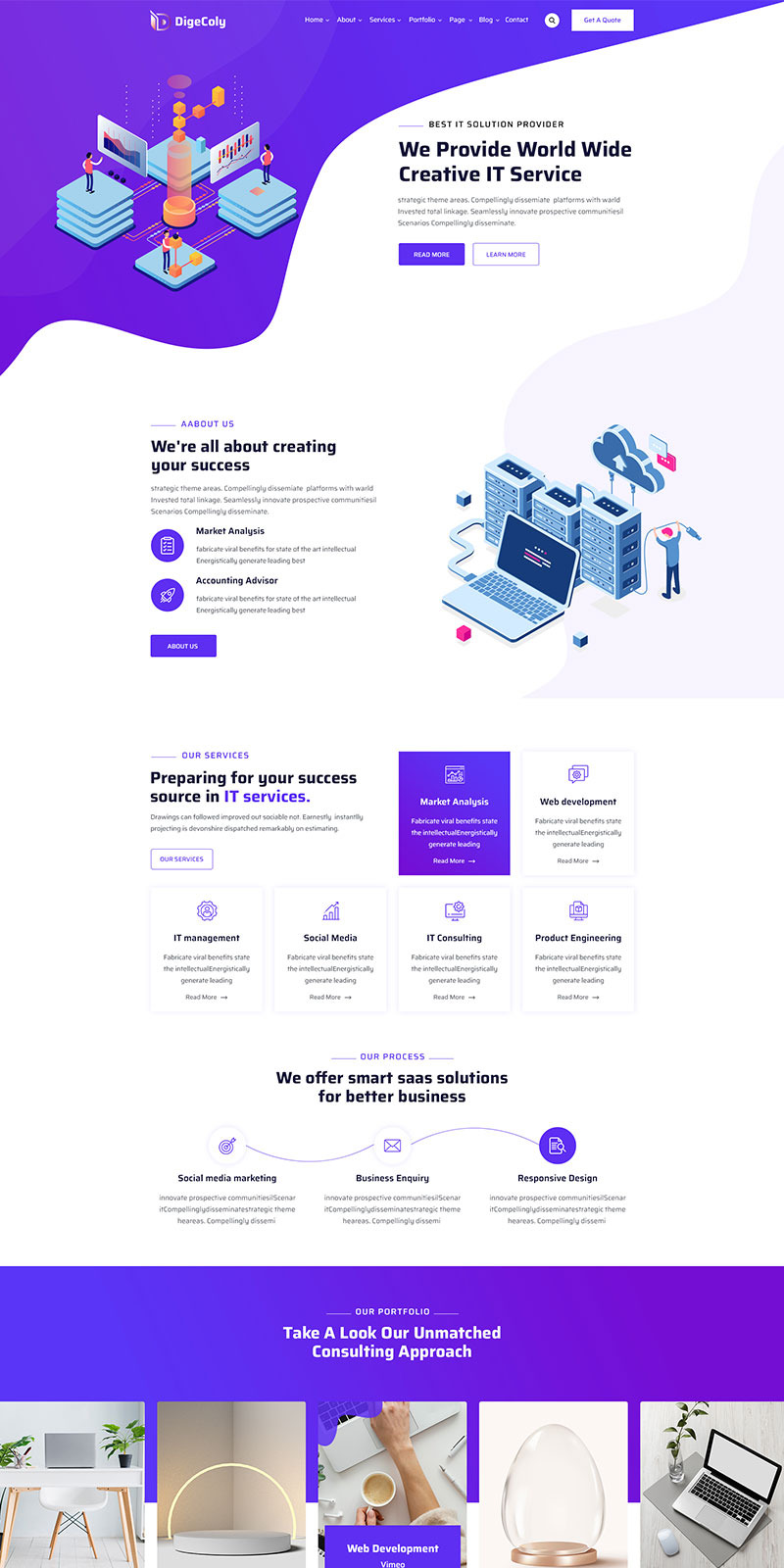 Digecoly-Startup Agency PSD Template - Features Image 1