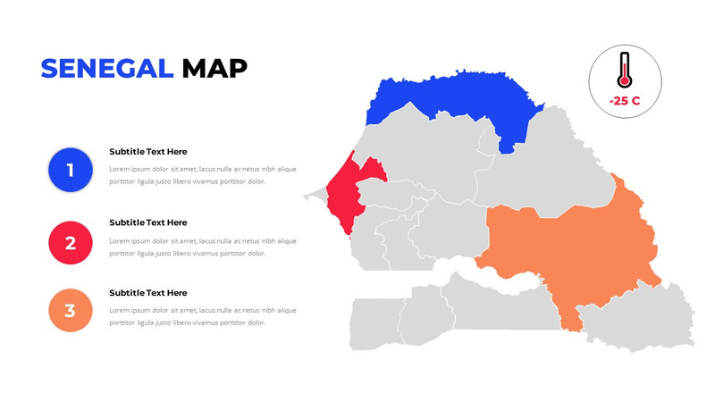 Modelo de PowerPoint editável de mapa mundial - Features Image 75