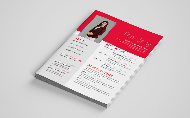 Modèle de CV de CV Jeny - Caractéristiques de l’image 1