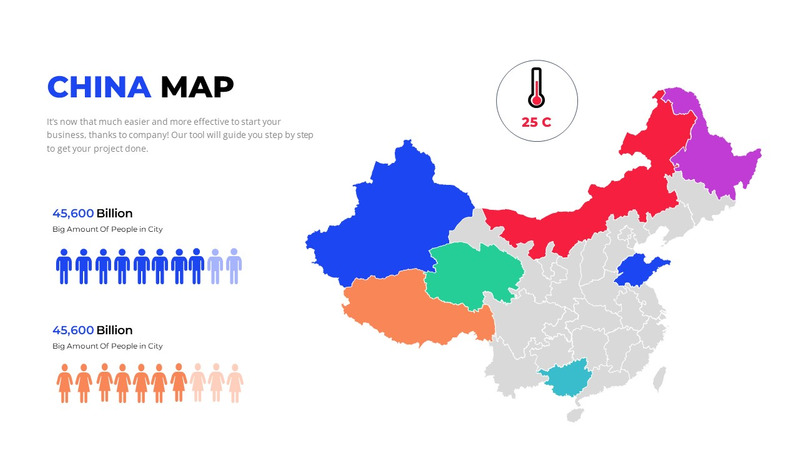 Modelo de PowerPoint editável de mapa mundial - Features Image 32