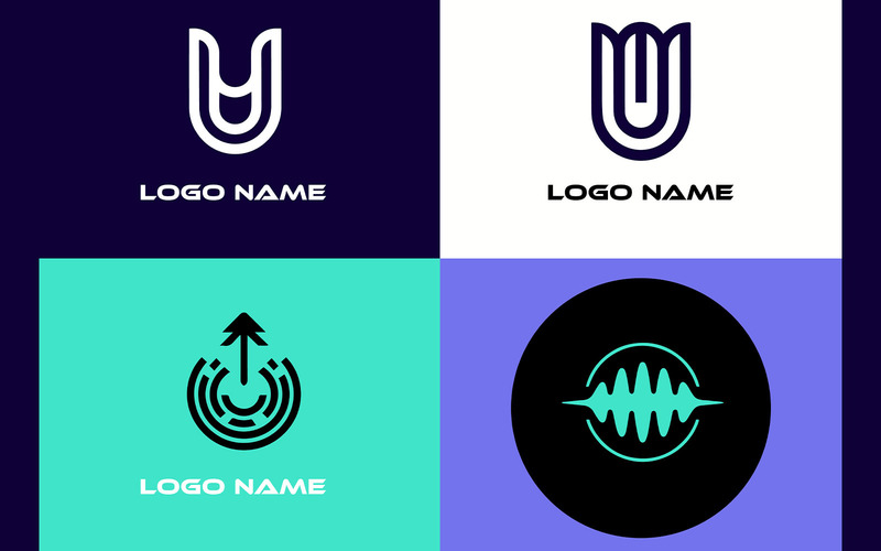 Collection of Abstract Logos for Various Businesses - Features Image 1