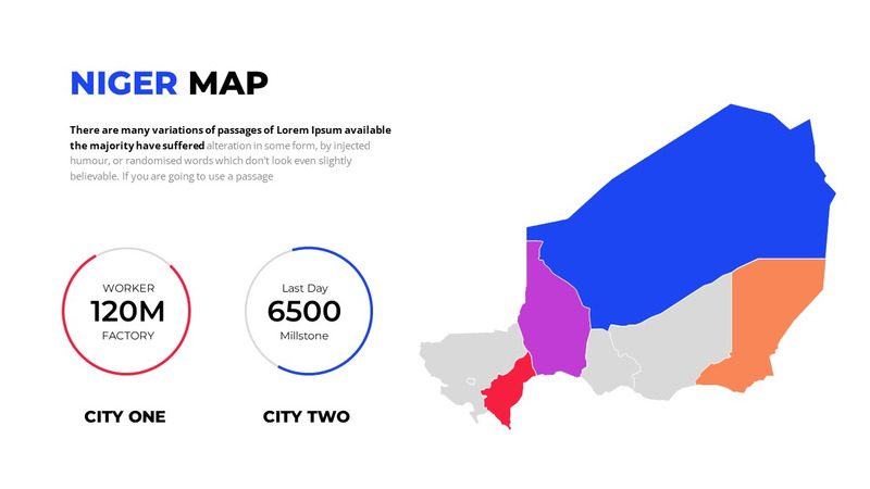 Modelo de PowerPoint editável de mapa mundial - Features Image 70