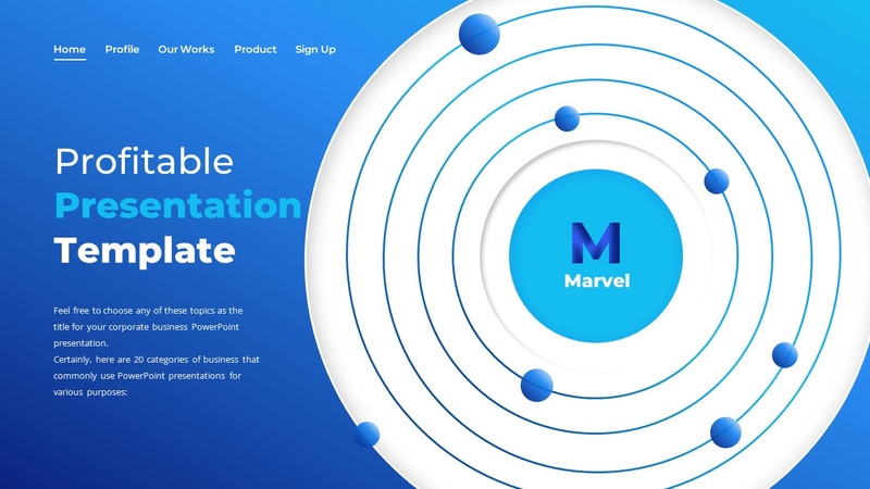 Modello di diapositive Google per piano aziendale Marvel - Caratteristiche Immagine 11