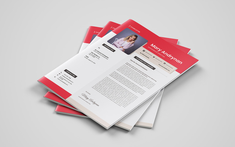 Red Job Resume | CV Template - Features Image 2
